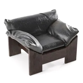 Leolux dutch oak leather chair s